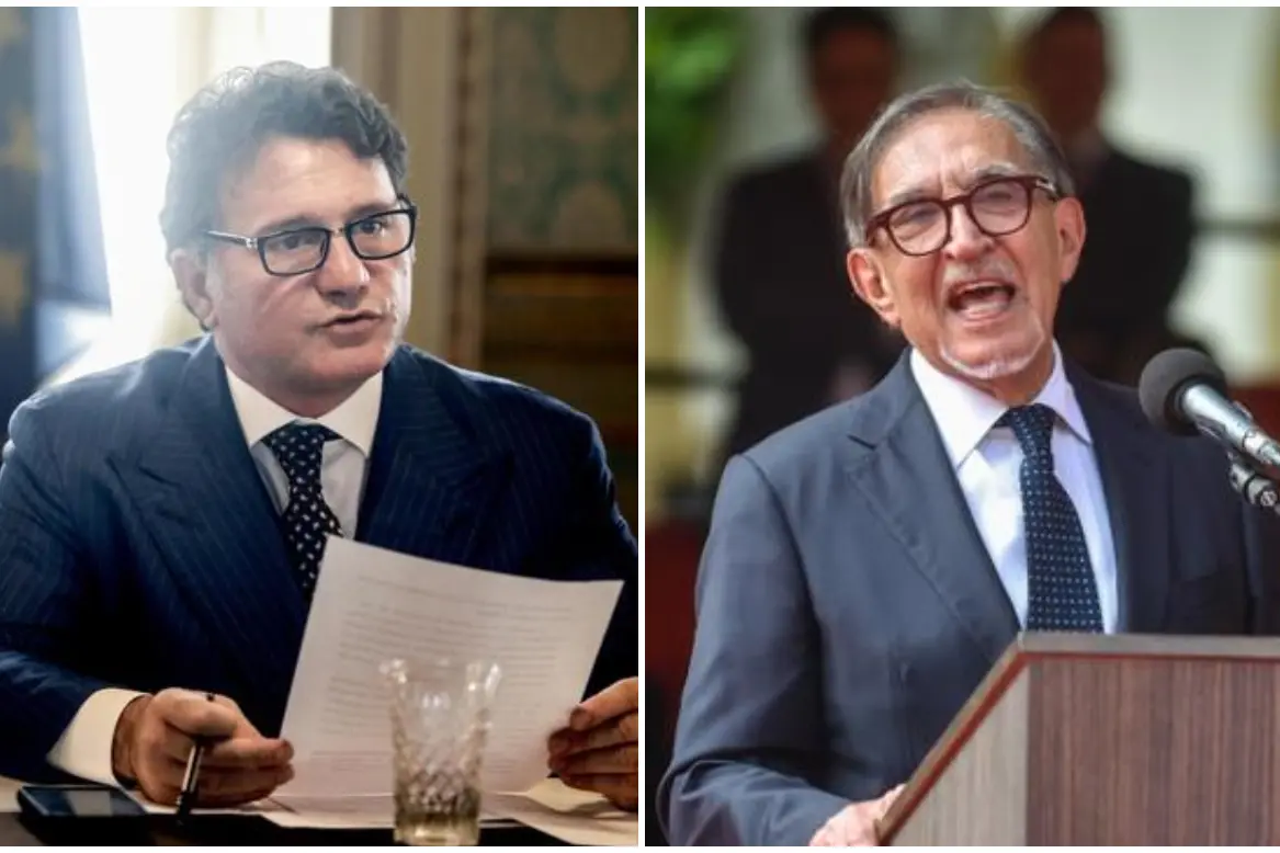 Francesco Silvestro e Ignazio La Russa (Ansa)