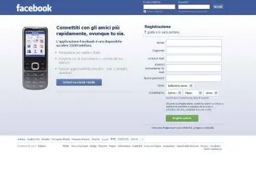 L'home page di Facebook