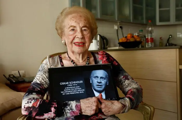 Mimi Reinhardt, la segretaria di Oskar Schindler (foto Ansa)