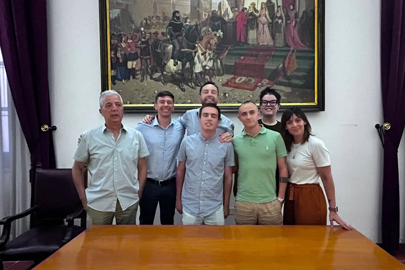 Il nuovo direttivo della Consulta giovani, con l’assessore alle Politiche giovanili Antonio Franceschi e i consiglieri comunali Antonio Iatalese e Francesca Marchi