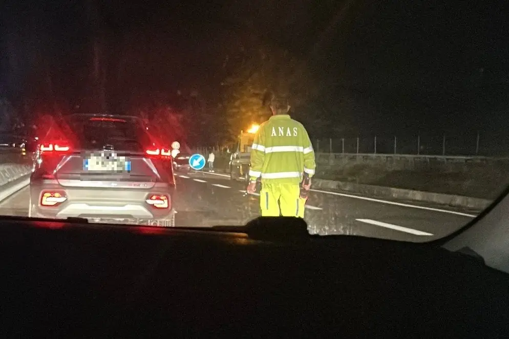 Il luogo dell'incidente (foto Manca)