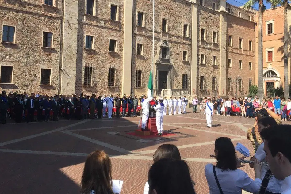 Un momento della cerimonia