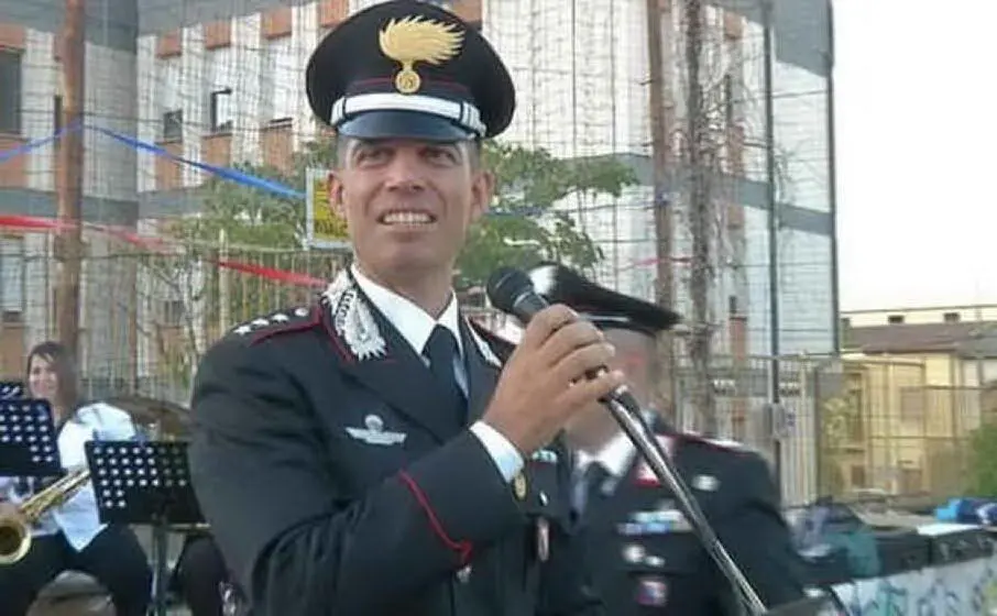 Il maggiore Valerio Cadeddu (L'Unione Sarda)