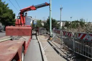 Il luogo dell'incidente (Foto Manunta)