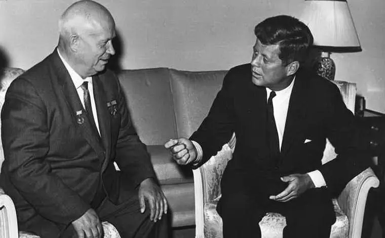 Qui con Kennedy, allora Presidente Usa