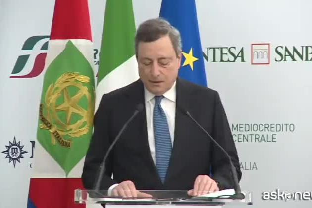 Draghi: &quot;Continuiamo a lavorare per diversificare le forniture di gas&quot;