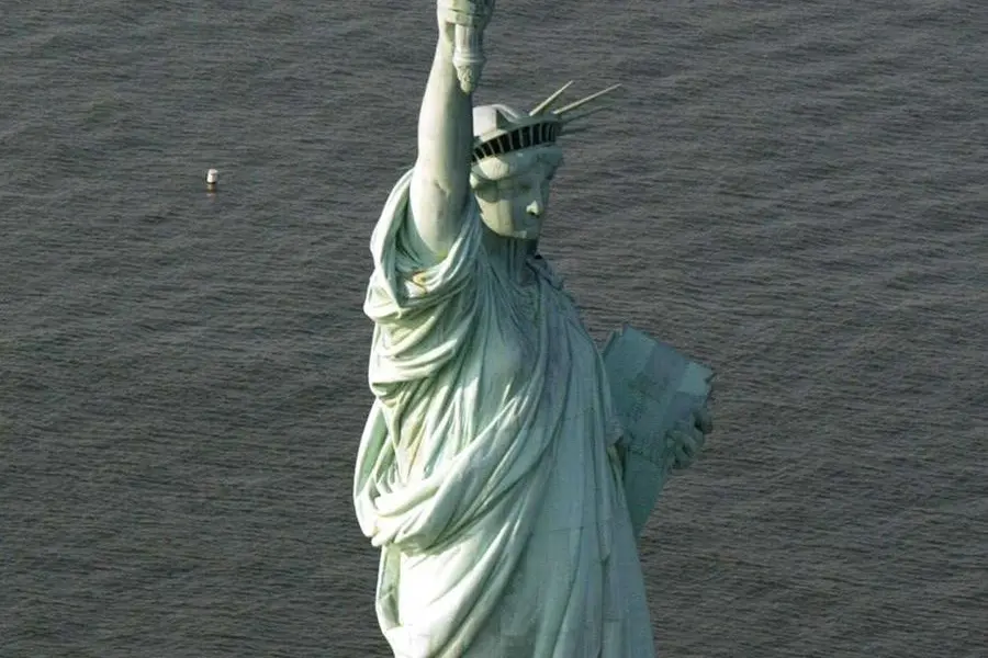 La statua della libertà (foto archivio L'Unione Sarda)