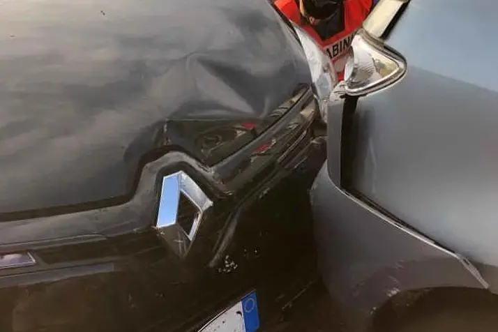 L'incidente (foto Carabinieri)