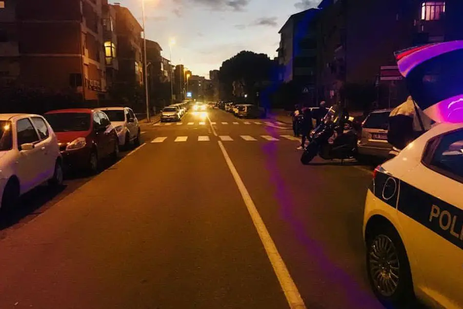 Incidente stradale nel quartiere Fonsarda