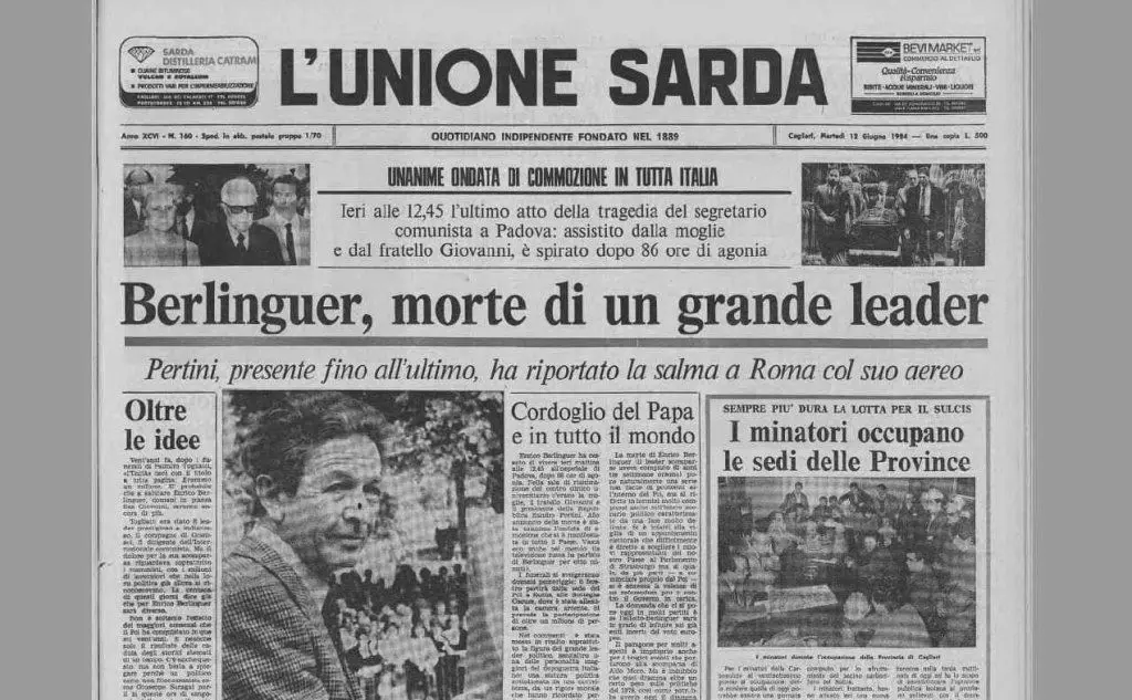La notizia su L'Unione Sarda