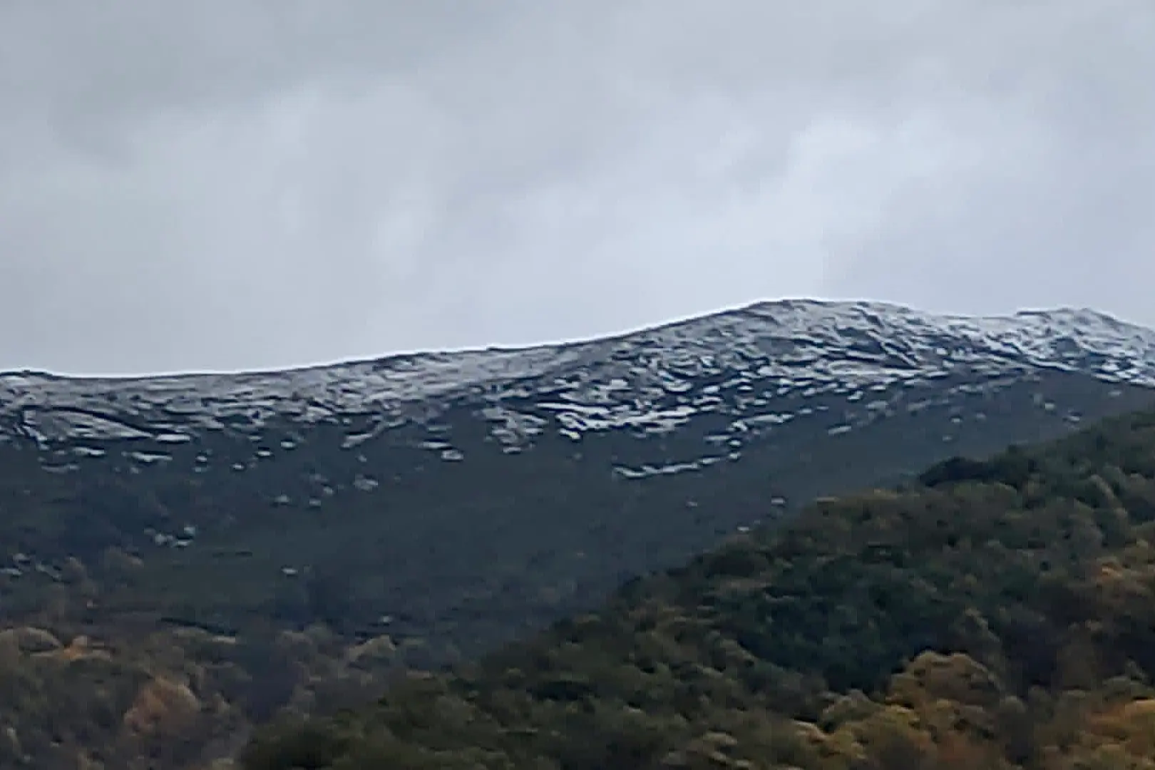 Le prime cime innevate in Sardegna (foto Melis)