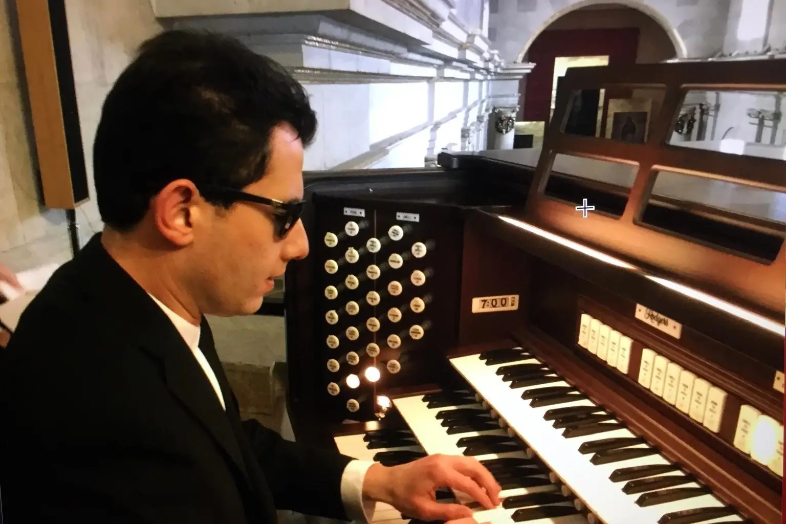 L'organista Davide Pinna