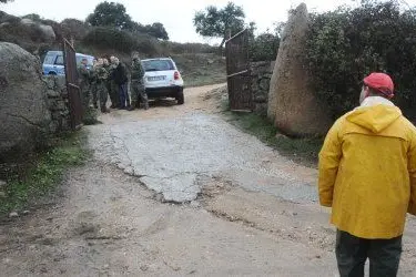 L'ingresso del podere dove è stato ucciso Giovanni Antonio Sechi. Foto Massimo Locci