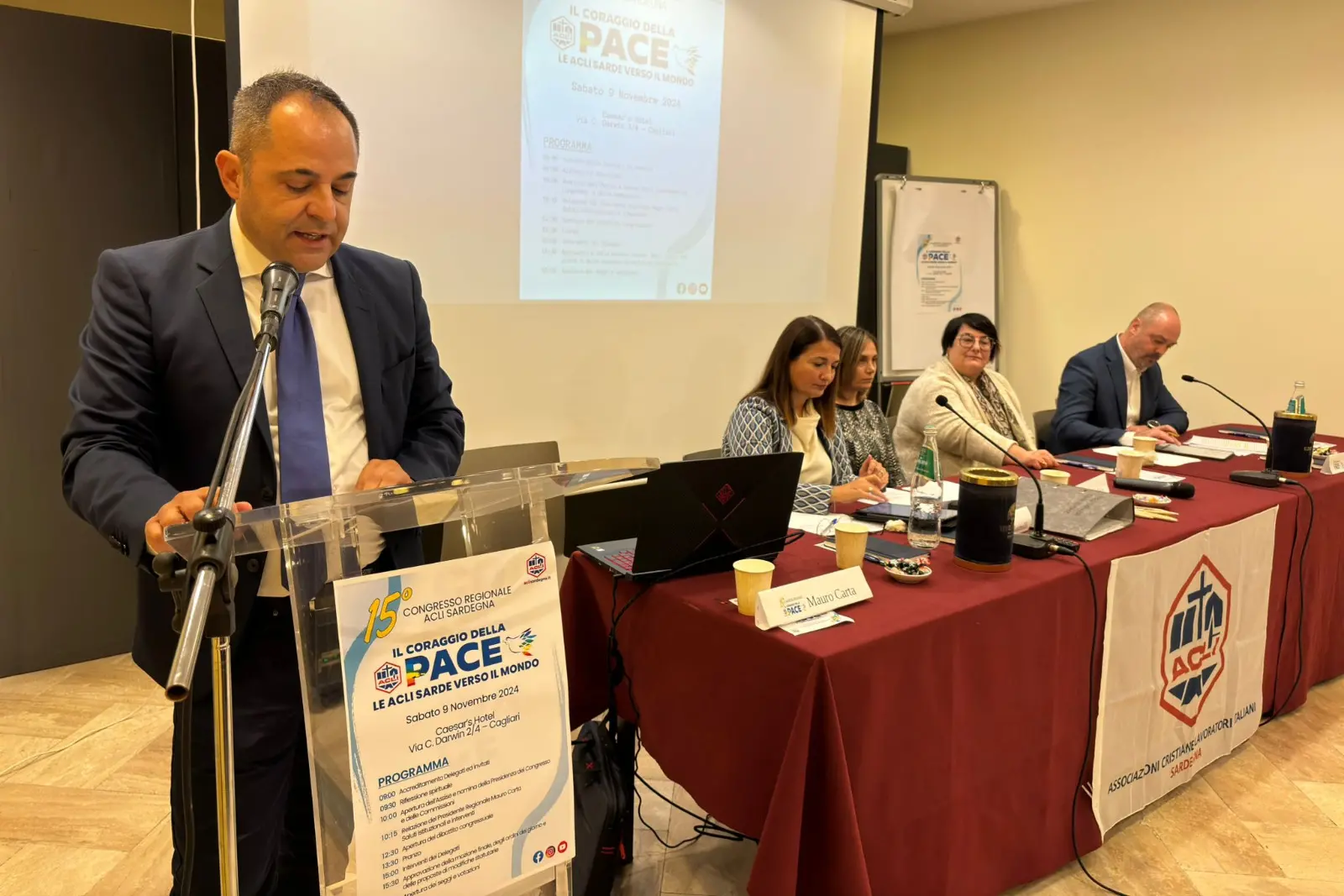 Mauro Carta, presidente Acli Sardegna (Fr. Me.)