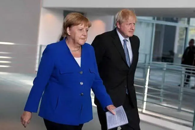 Angela Merkel e Boris Johnson (Ansa)