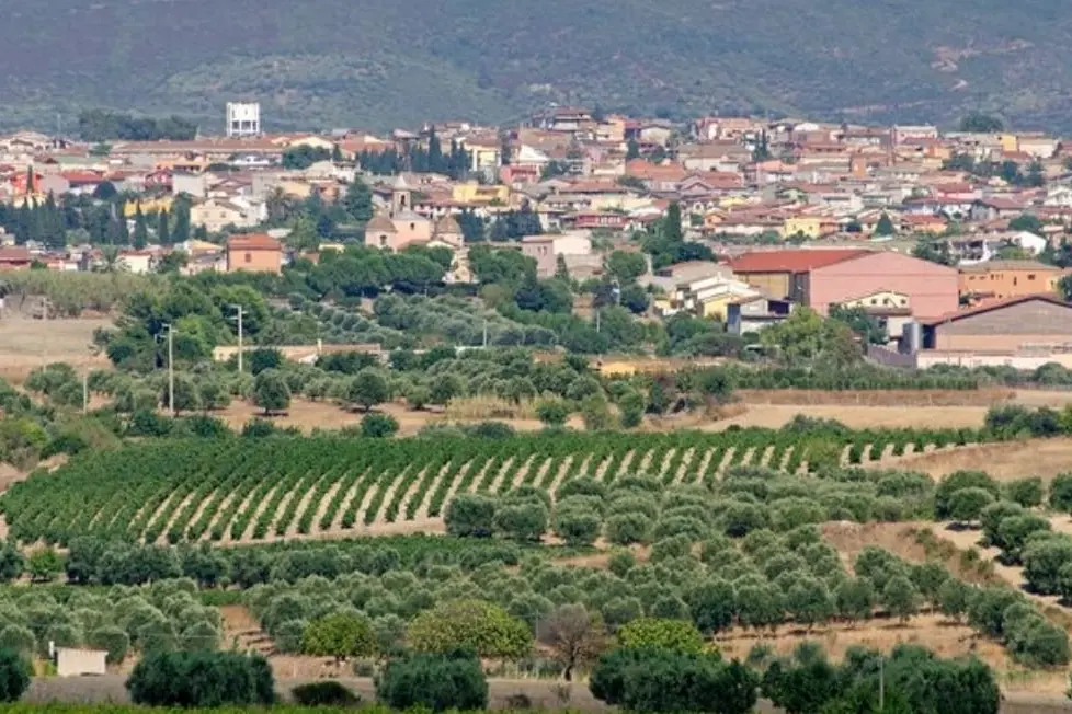 Una panoramica di Serdiana
