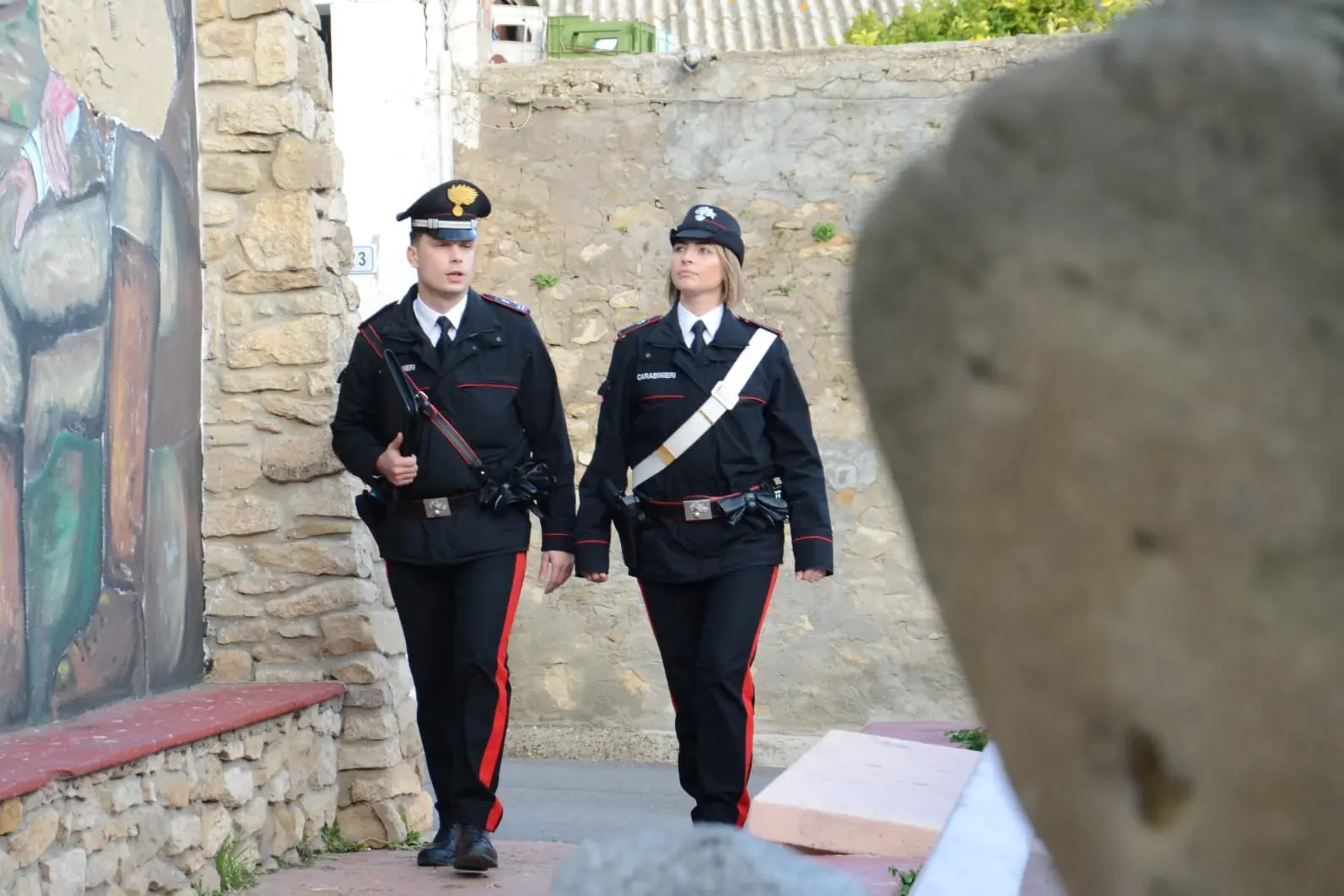 Militari in servizio (foto carabinieri)