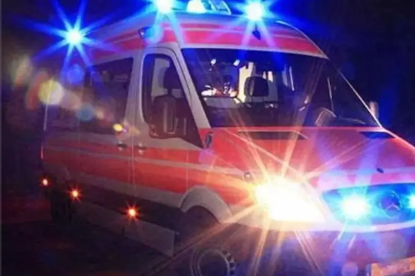 L'intervento di un'ambulanza