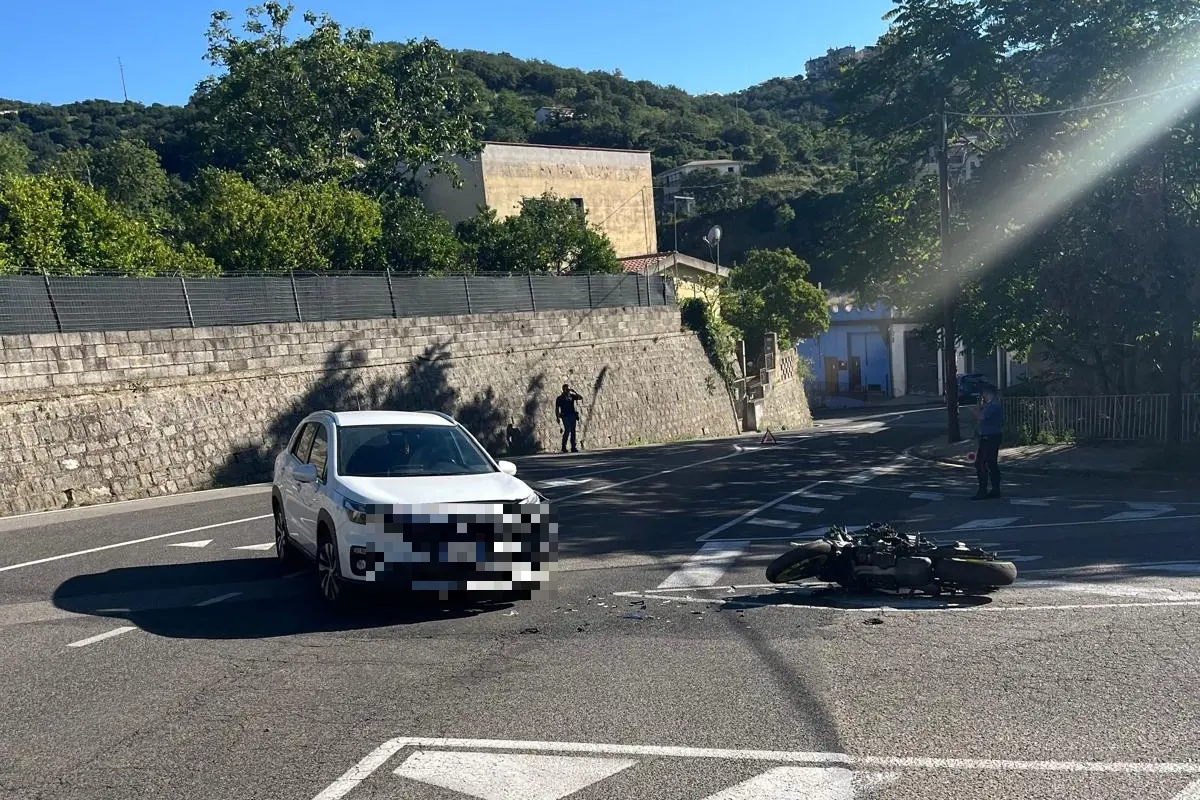 L'incidente (foto Ledda)