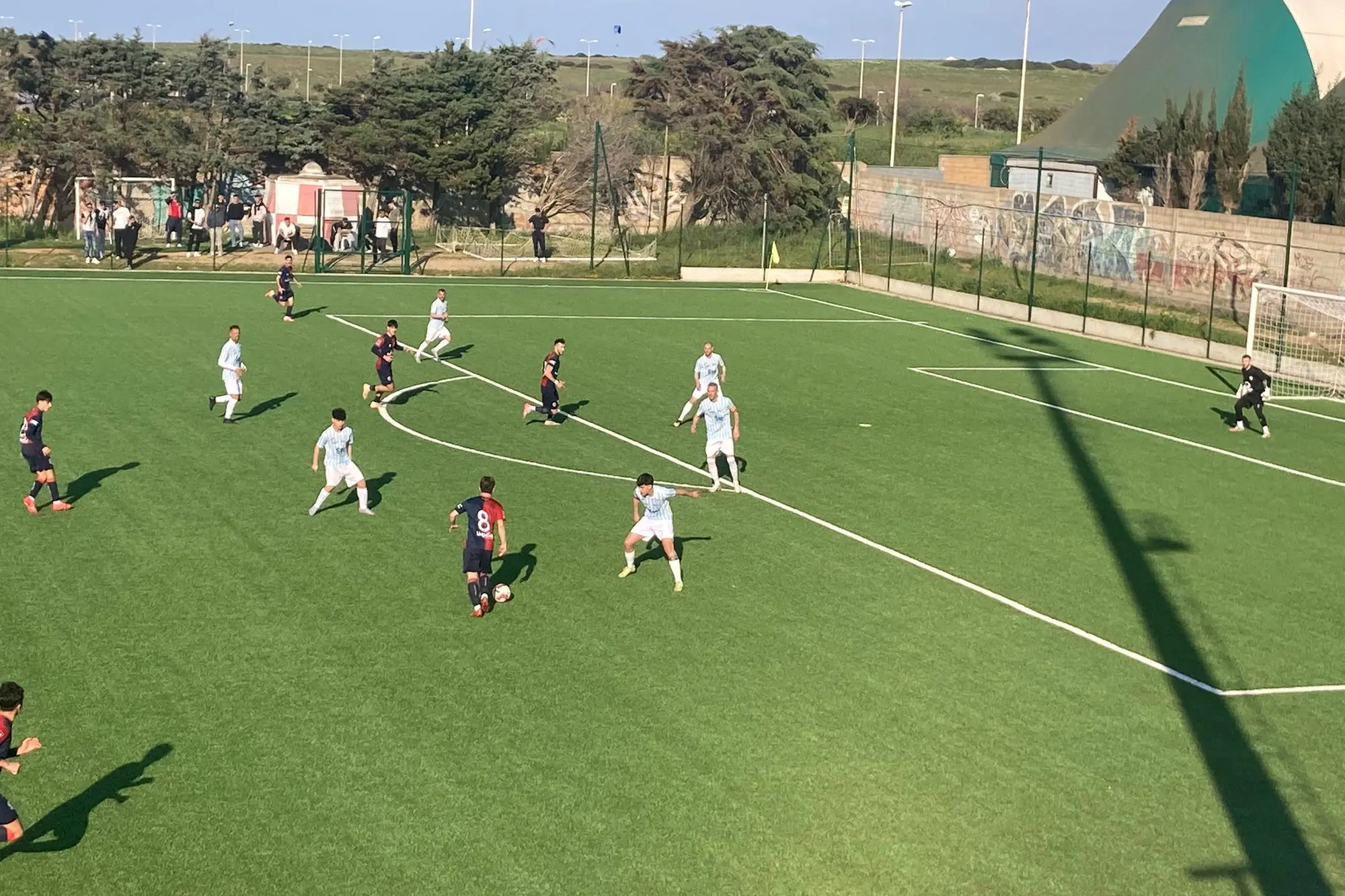 Il campo di calcio 2 a Porto Torres (foto Pala)