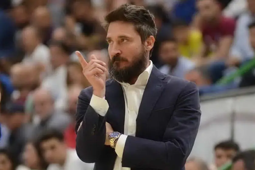 Coach Pozzecco (Archivio L'Unione Sarda)