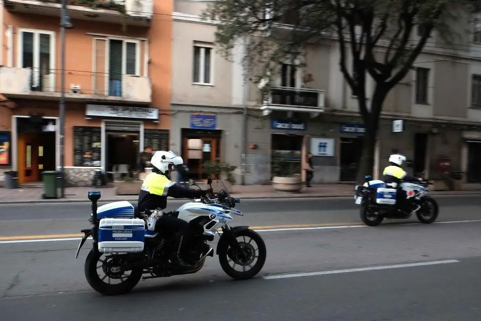 Vigili urbani a Cagliari