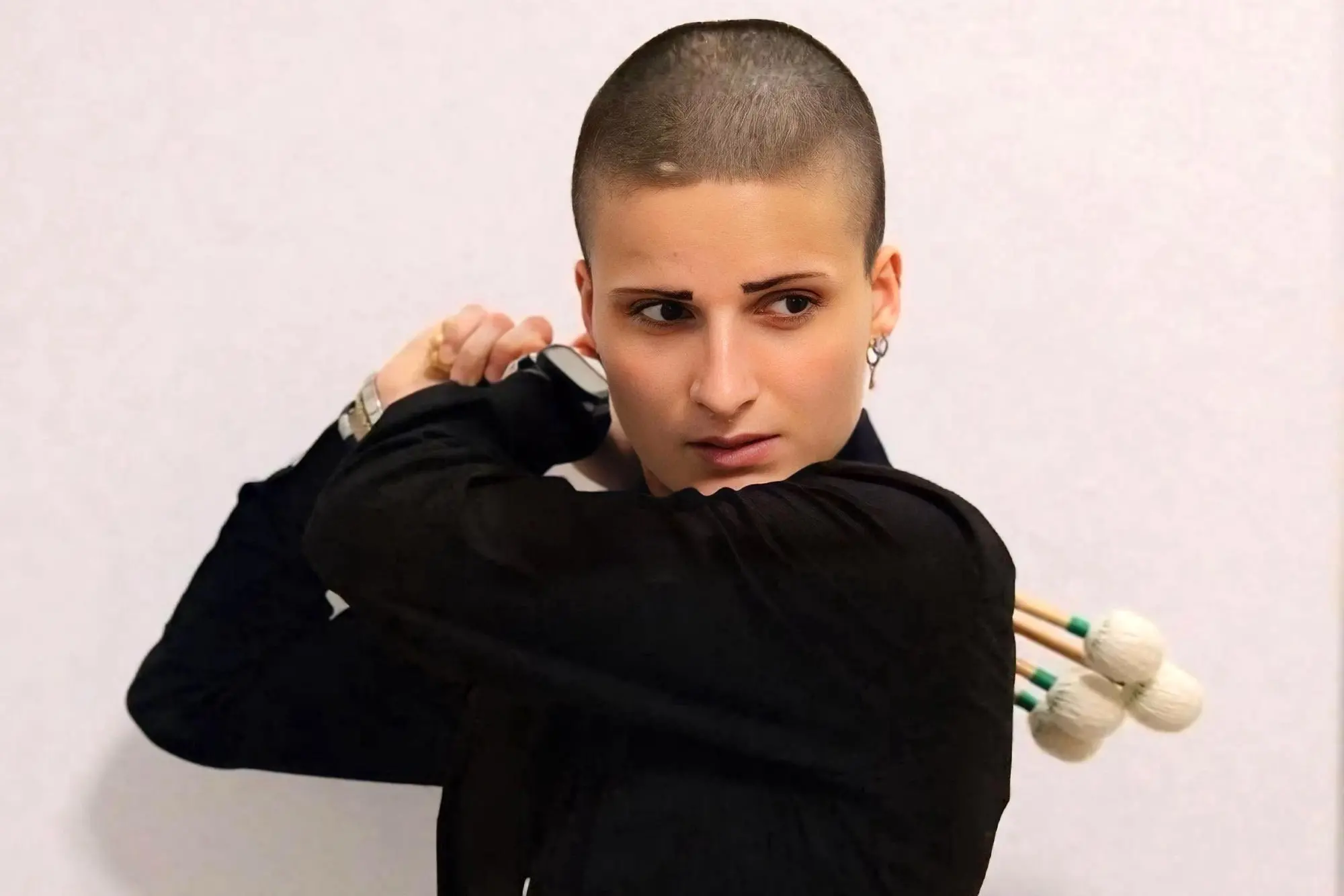 La percussionista Silvia Cossu
