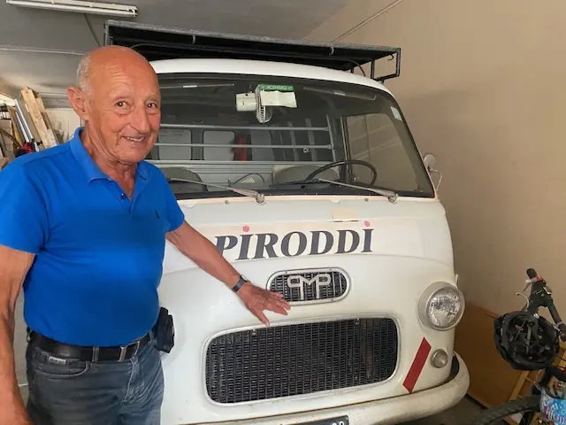 Marco Piroddi e il furgoncino Permaflex
