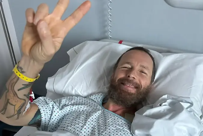 Jovanotti in ospedale (foto Instagram)