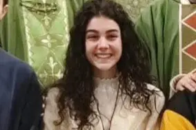 Alessia Mureddu il giorno della partenza