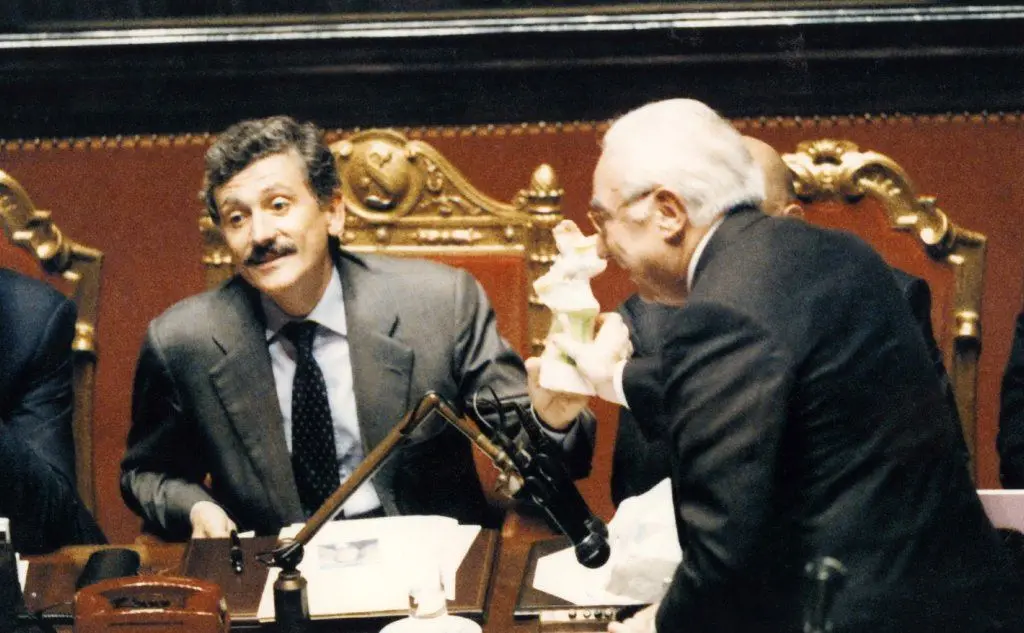 Nel 1998 con l'allora premier Massimo D'Alema