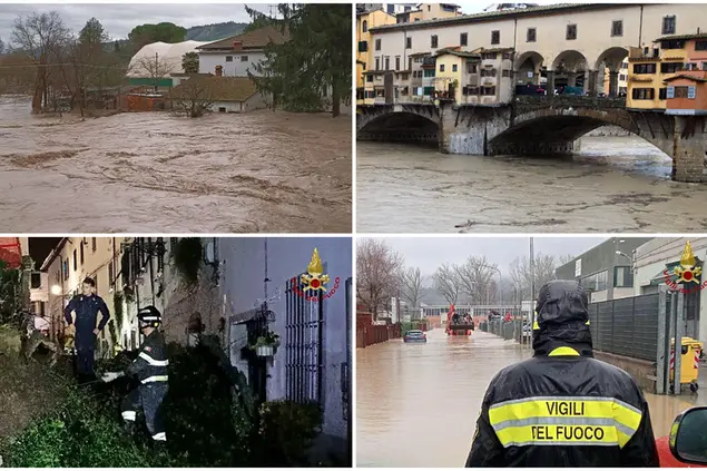 Maltempo in Toscana (foto Ansa)