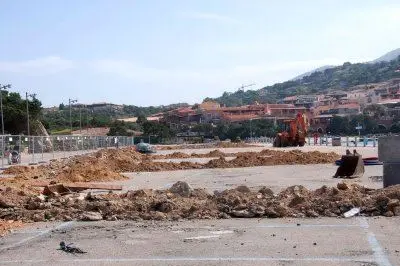 I lavori di scavo a Porto Cervo