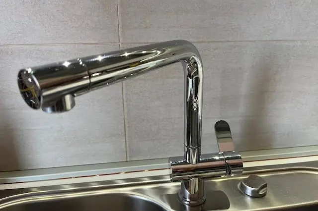 Un rubinetto di un'abitazione