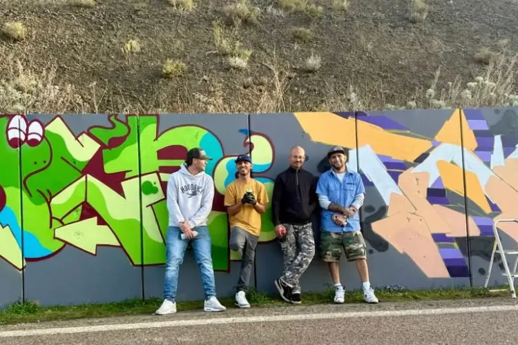 Una delle opere street art sulla circonvallazione di Sennori (foto concessa)