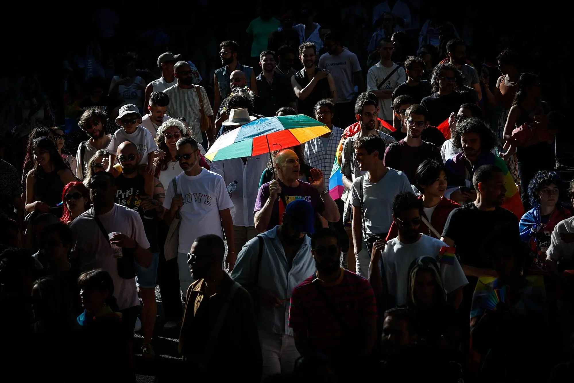 Una manifestazione per i diritti della Lgbtqia+