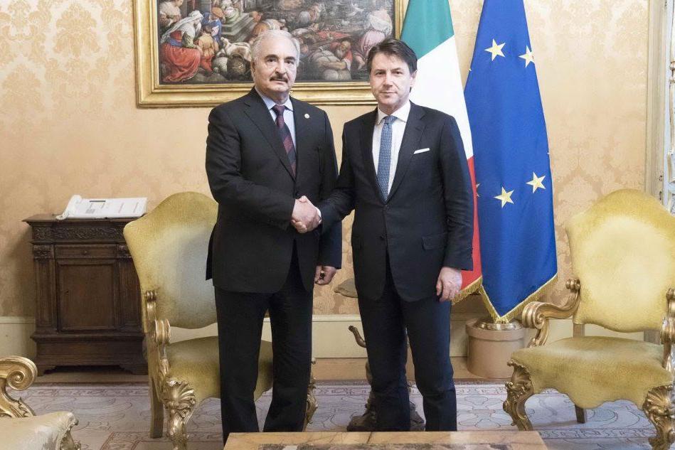 Conte incontra Haftar a Palazzo Chigi, Sarraj &quot;dà buca&quot;: &quot;Nessun dialogo coi criminali&quot;