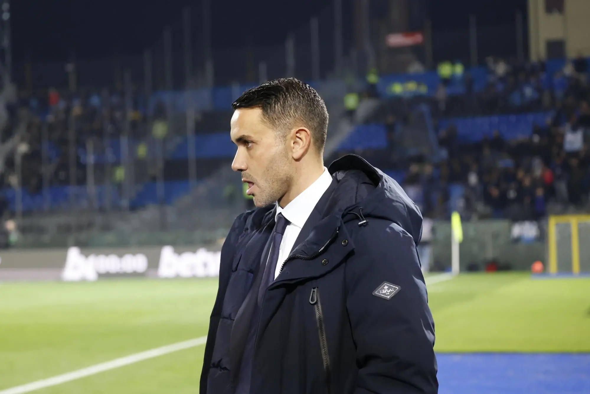 Atalanta's head coach Raffaele Palladino during the Italian Serie A soccer match Pisa SC vs Atalanta at Arena Garibaldi stadium in Pisa, Italy, 16 January 2026. ANSA/ENRICO MATTIA DEL PUNTA