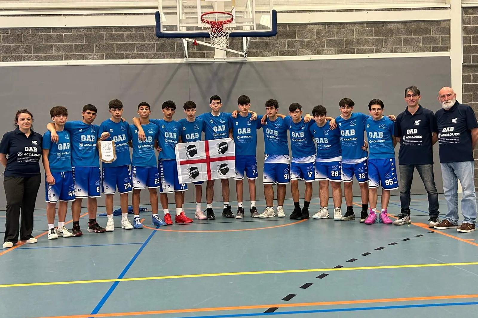 La formazione del Gabbiano Basket (foto concessa)