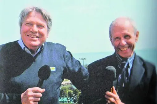 Gianni Clerici, a destra, insieme a Rino Tommasi