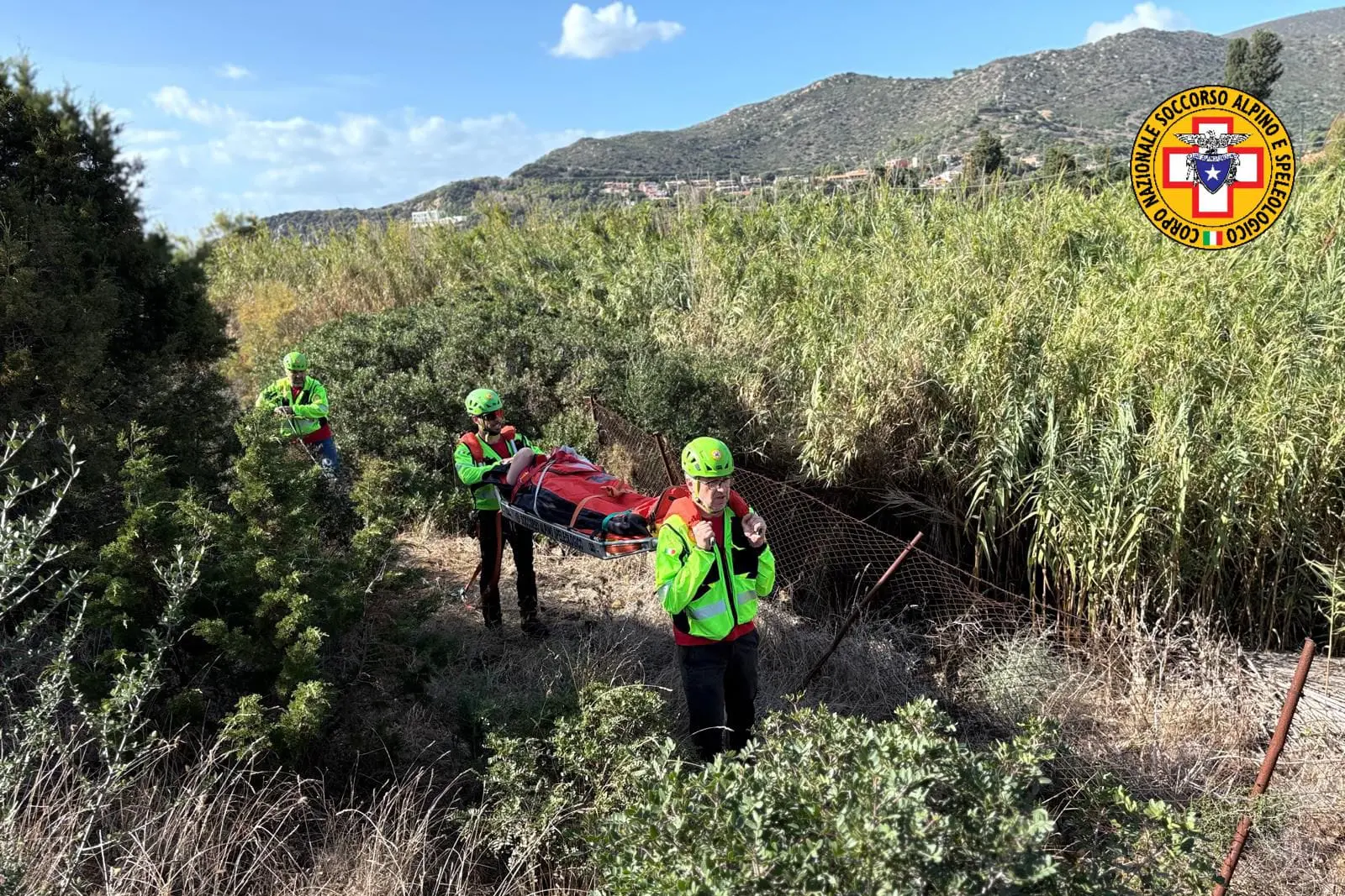 Sinnai, l'intervento del soccorso alpino