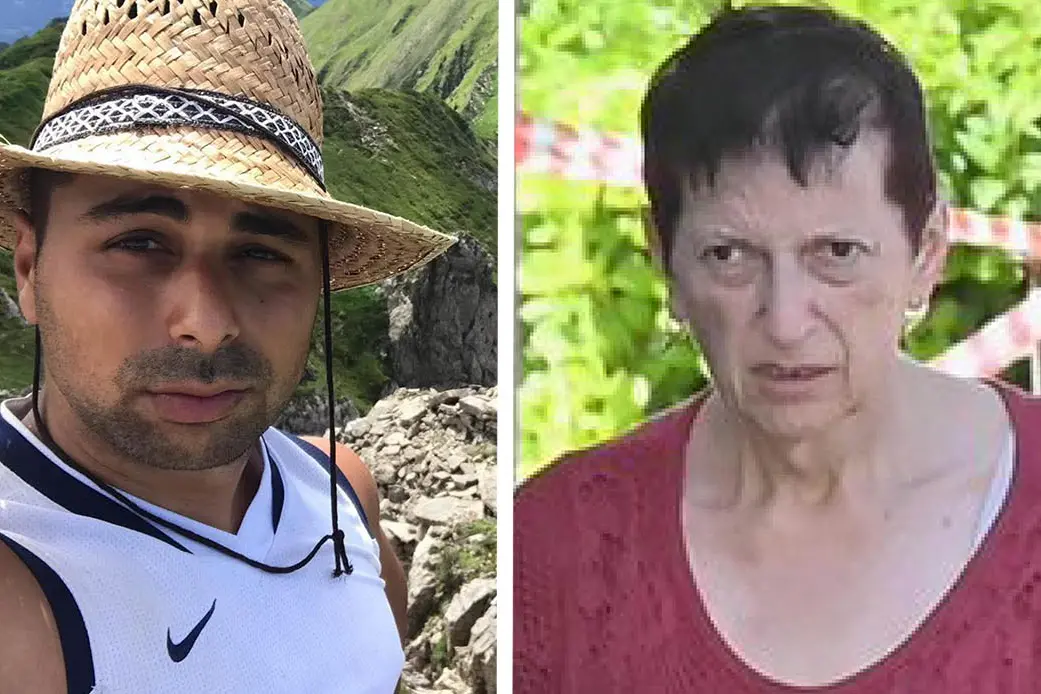 Alessandro Venier e la madre Lorena (via Ansa)