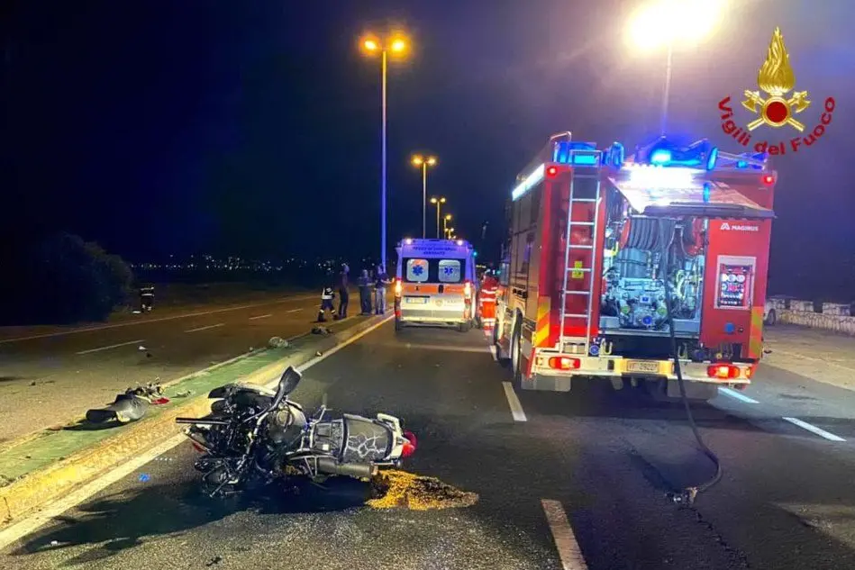 L'incidente (foto Vigili del fuoco)