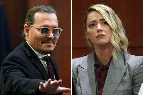 Johnny Depp e Amber Heard (Ansa)