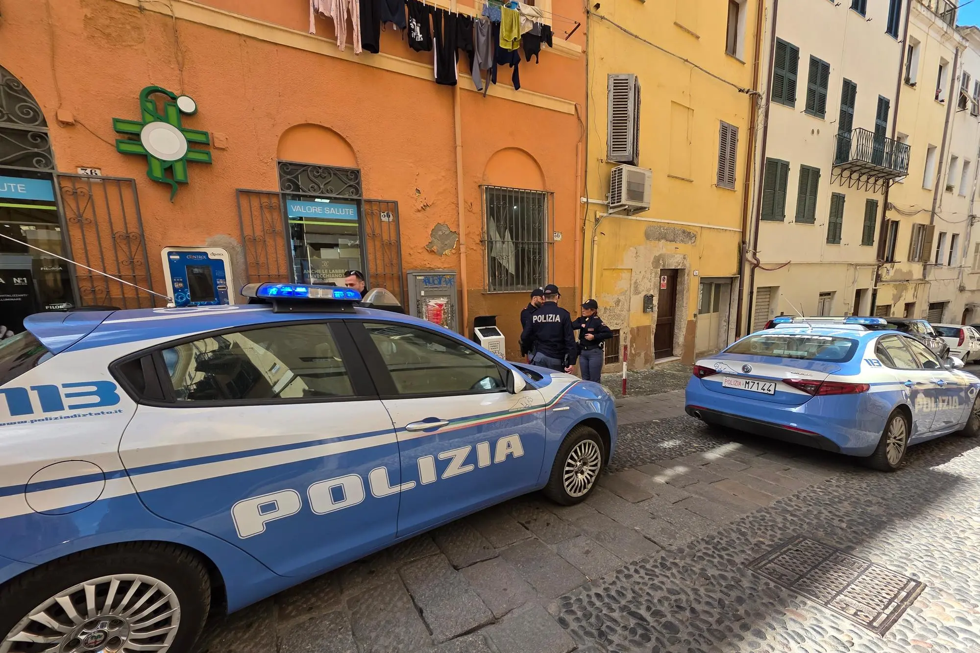 Polizia di Stato sul posto (Foto: Emanuele Floris)