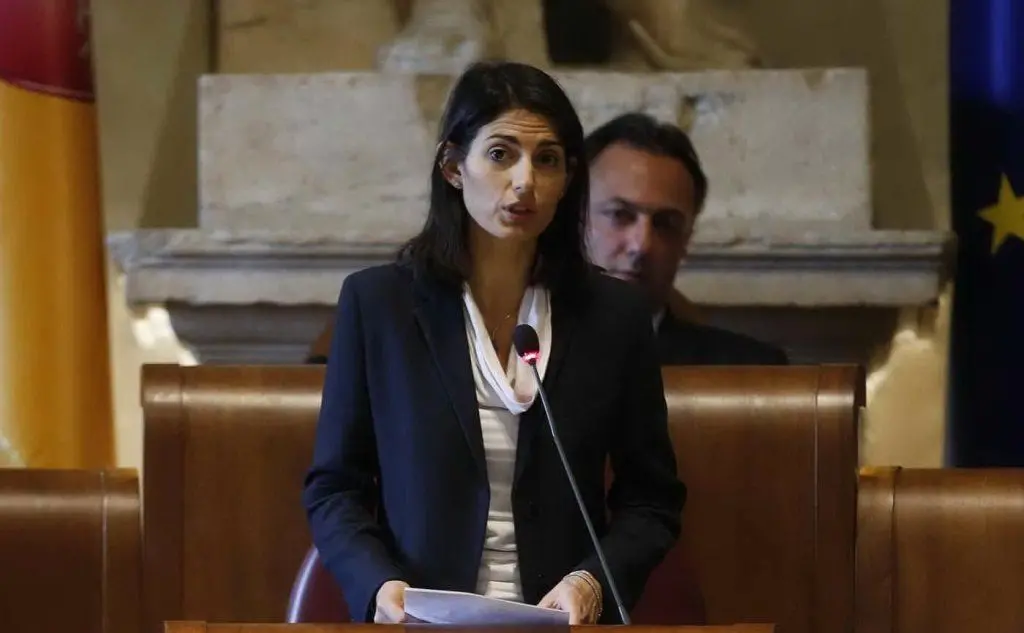 Virginia Raggi in Campidoglio