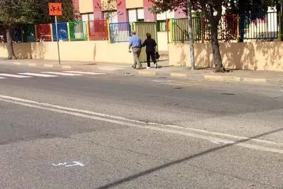 Via Pacinotti, dove è avvenuto l’incidente (foto L'Unione Sarda - Simbula)