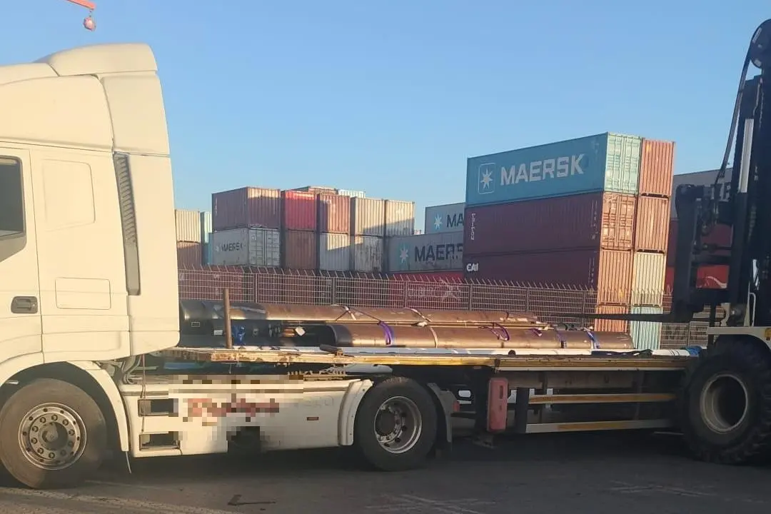 Incidente al Porto canale di Cagliari (foto Fresu)