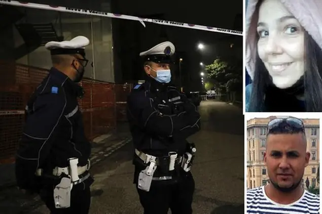 Il luogo della strage (Ansa), Elisa Mulas e l'assassino (Facebook)