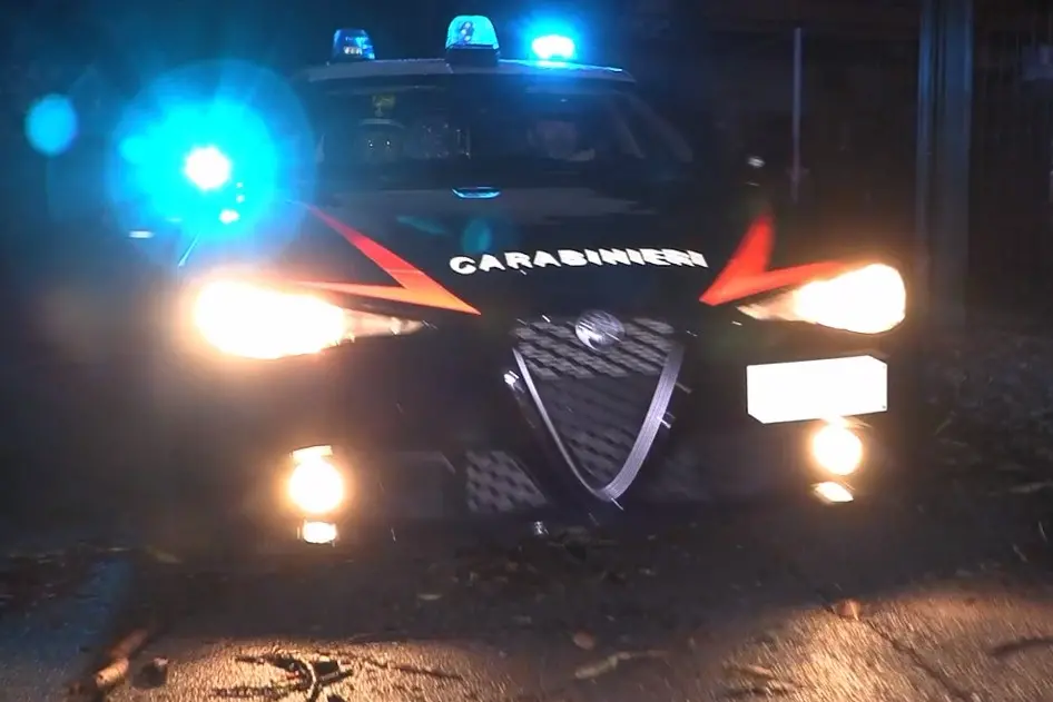 L'intervento dei carabinieri